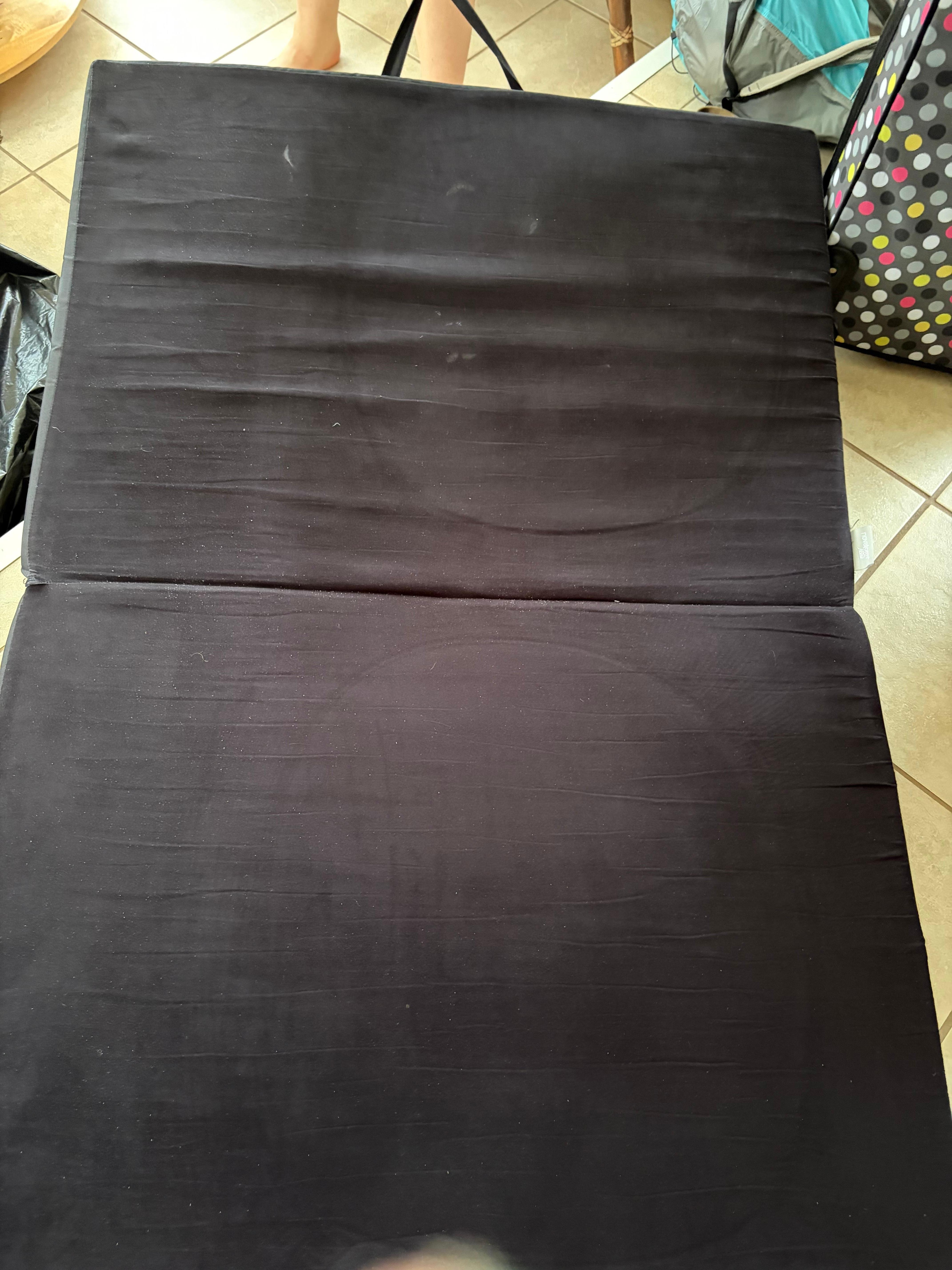 This was a futon which was supposed to be adequate to sleep on