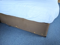 Bed in the 'Superior room'