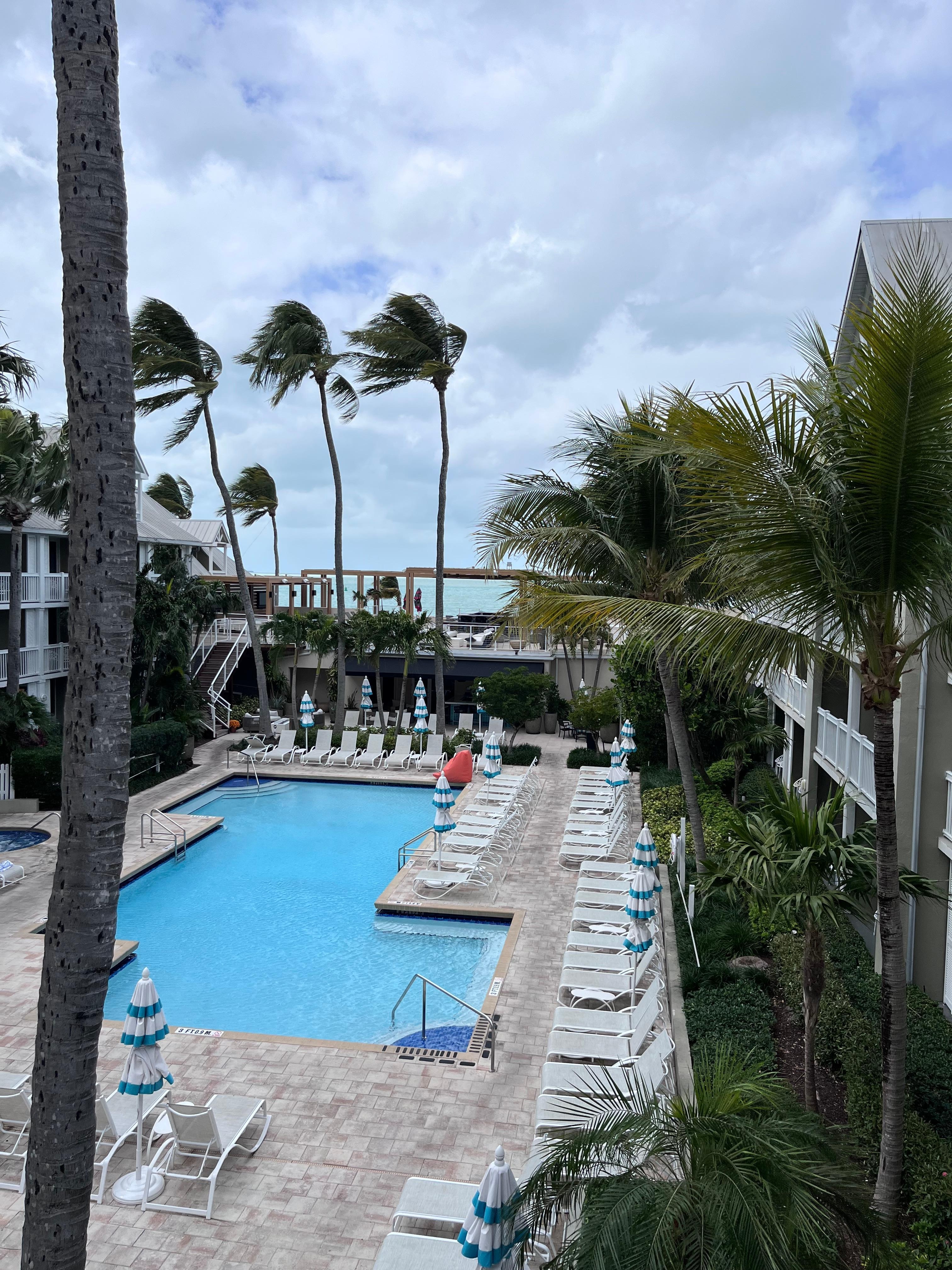 View from our room balcony 