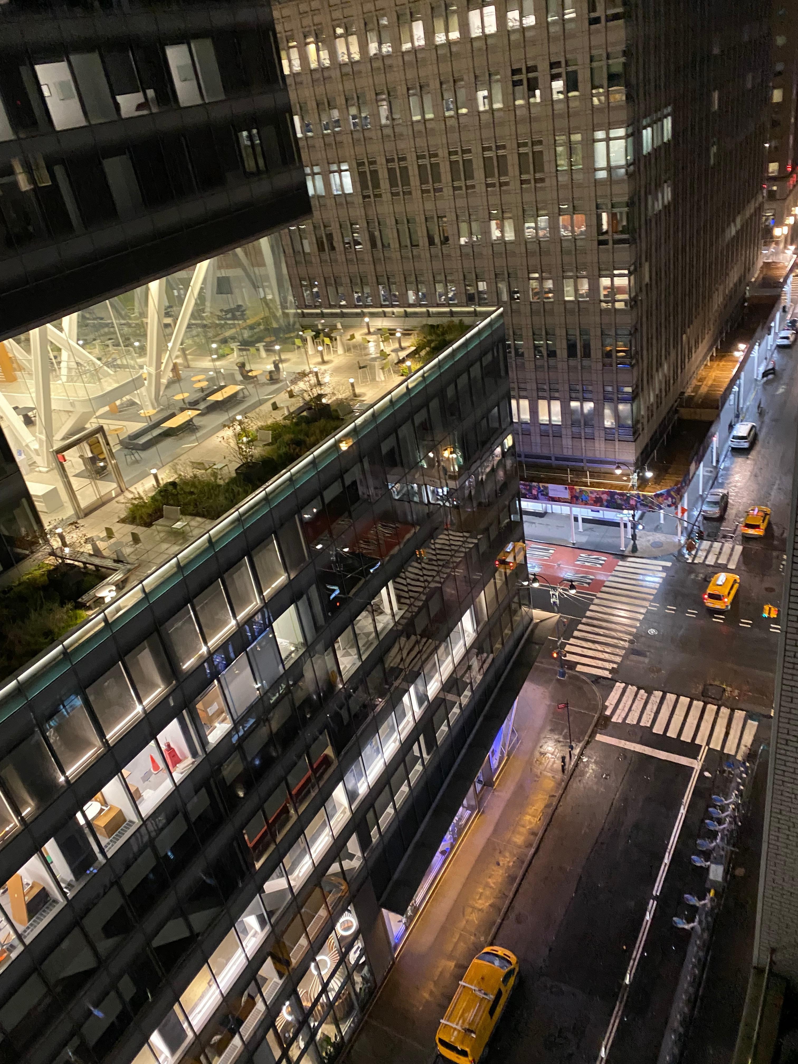 View of the east from the balcony 