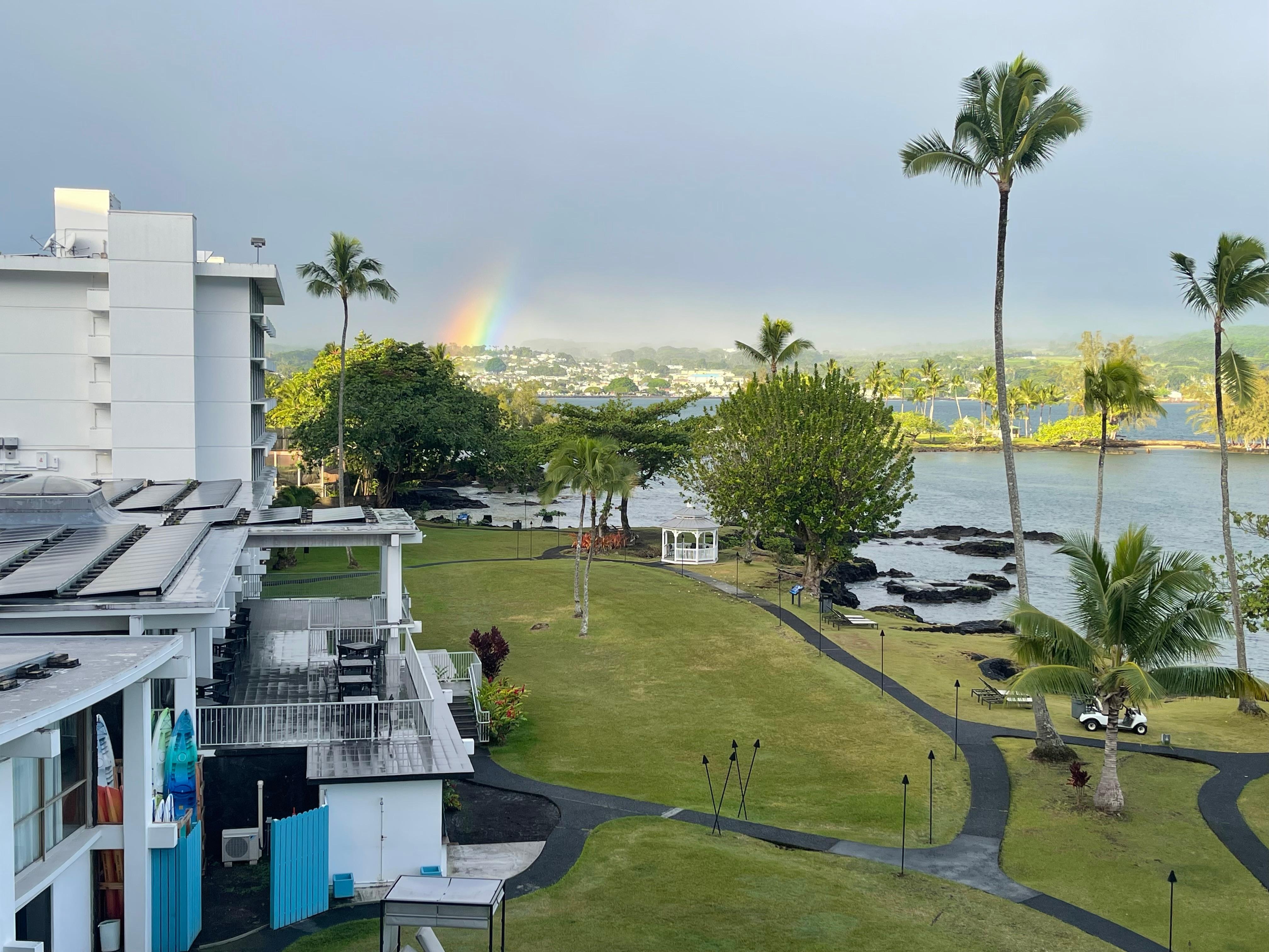 Side view from balcony