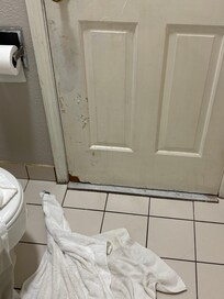 Bach was f bathroom door