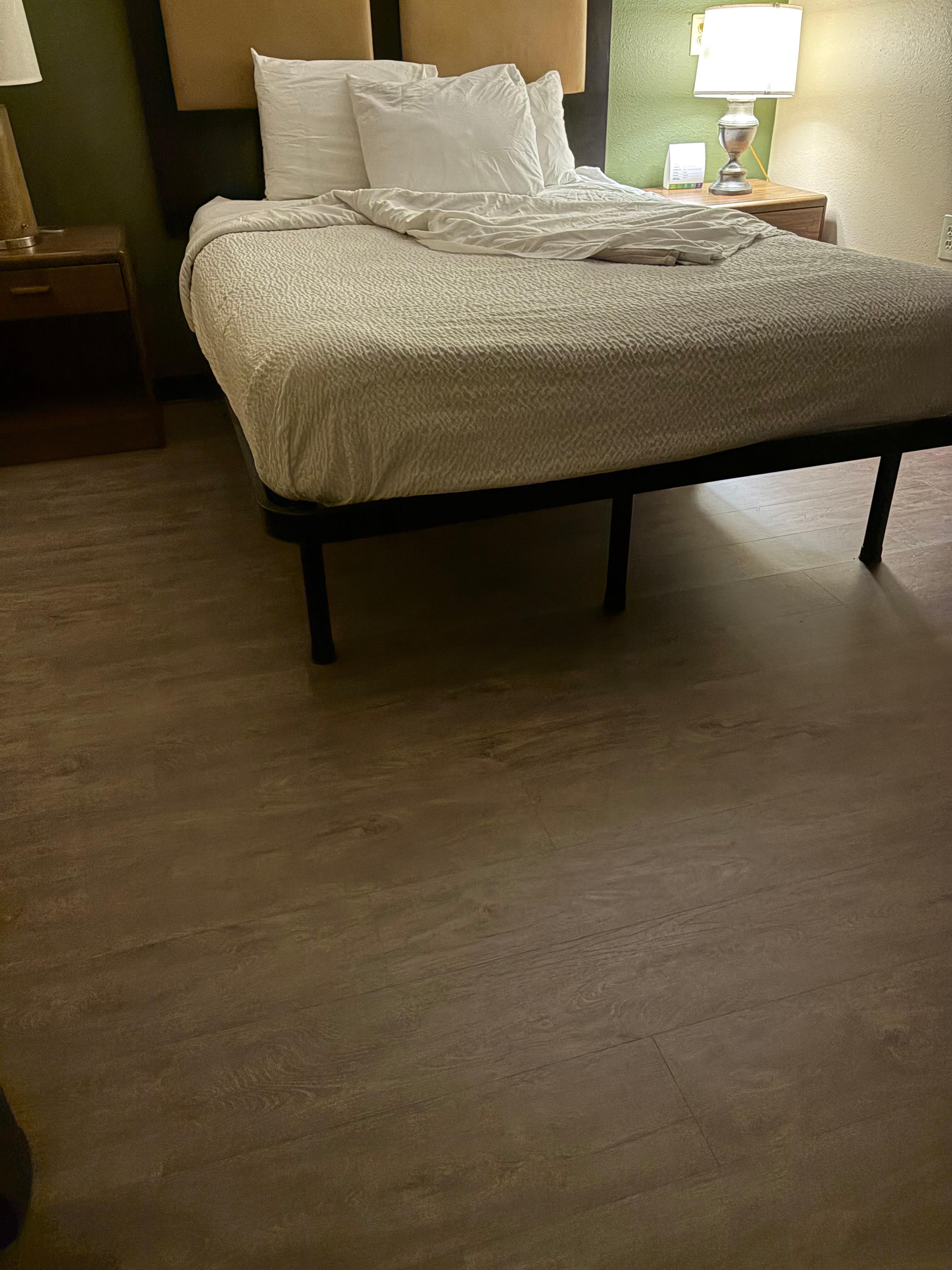 Bed was uncomfortable and felt like barracks.