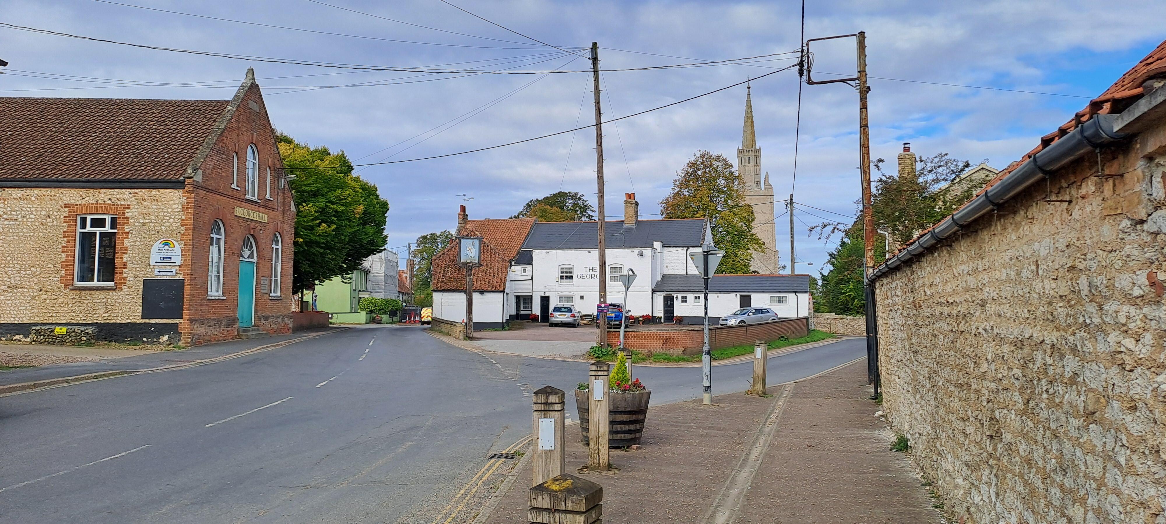 George pub Methwold not open every day like many others in this quiet part of Norfolk