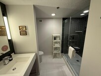 Spacious restroom