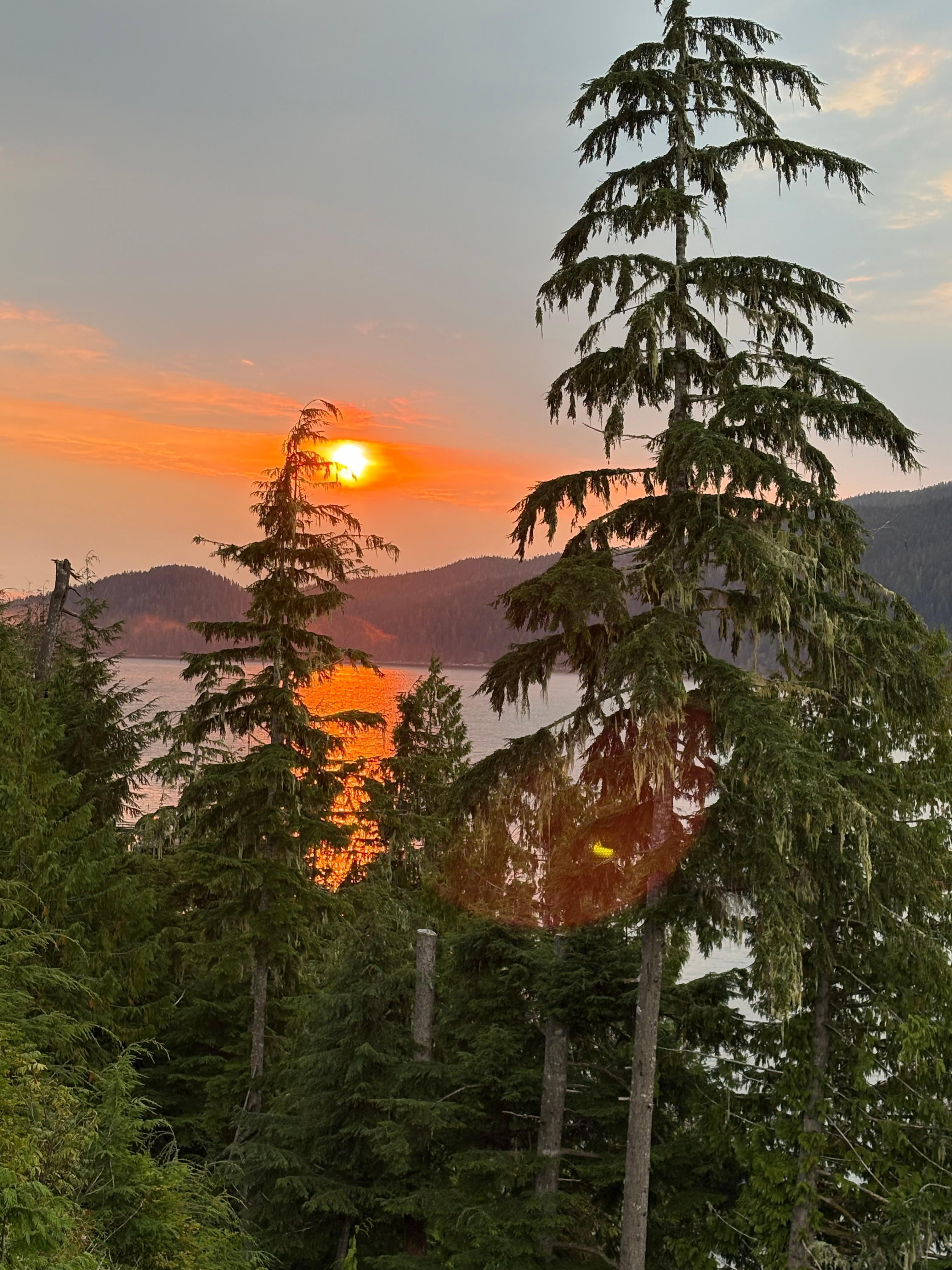 Sunset from the deck