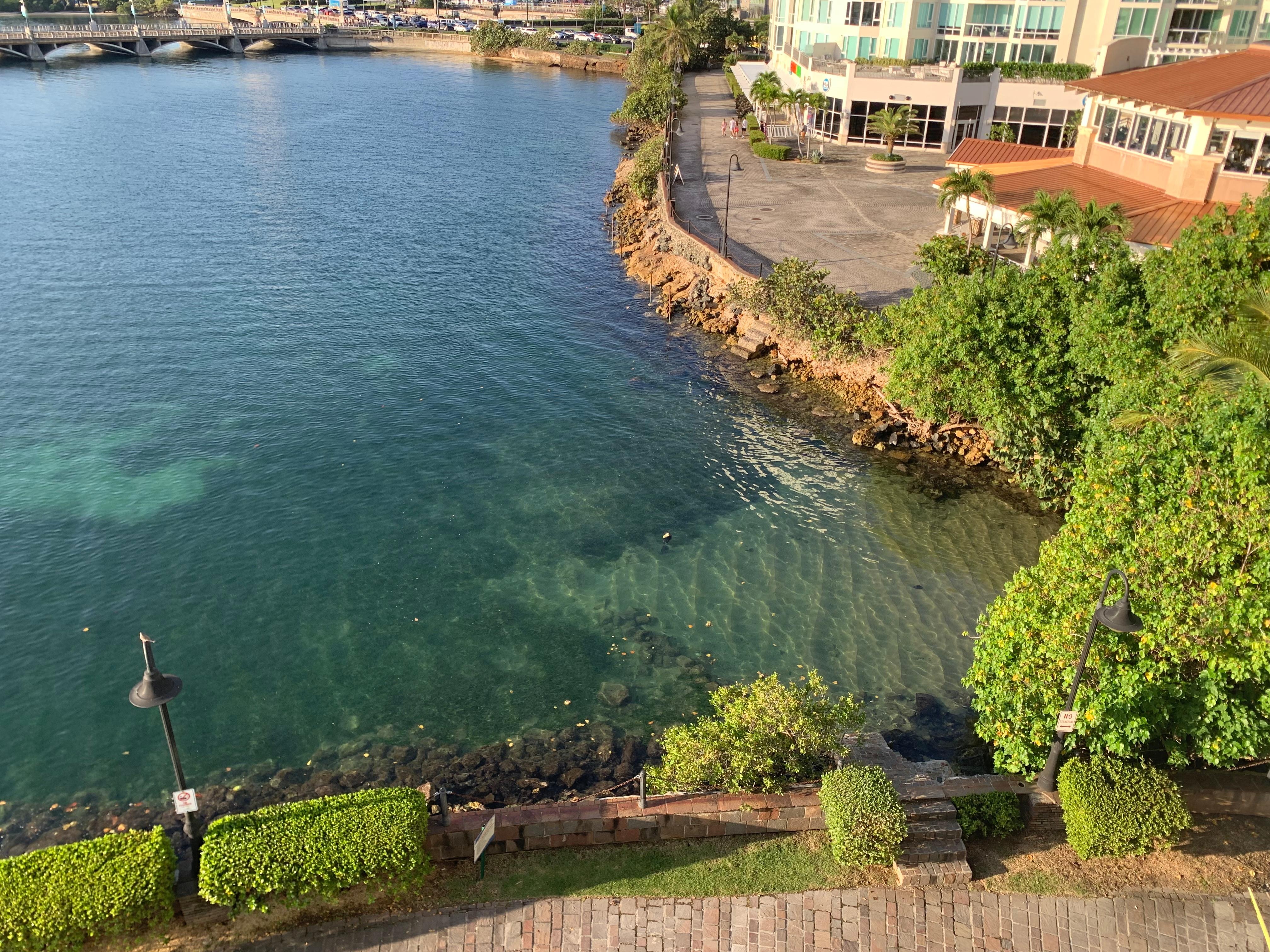 Great view of the small plaza below