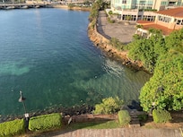 Great view of the small plaza below