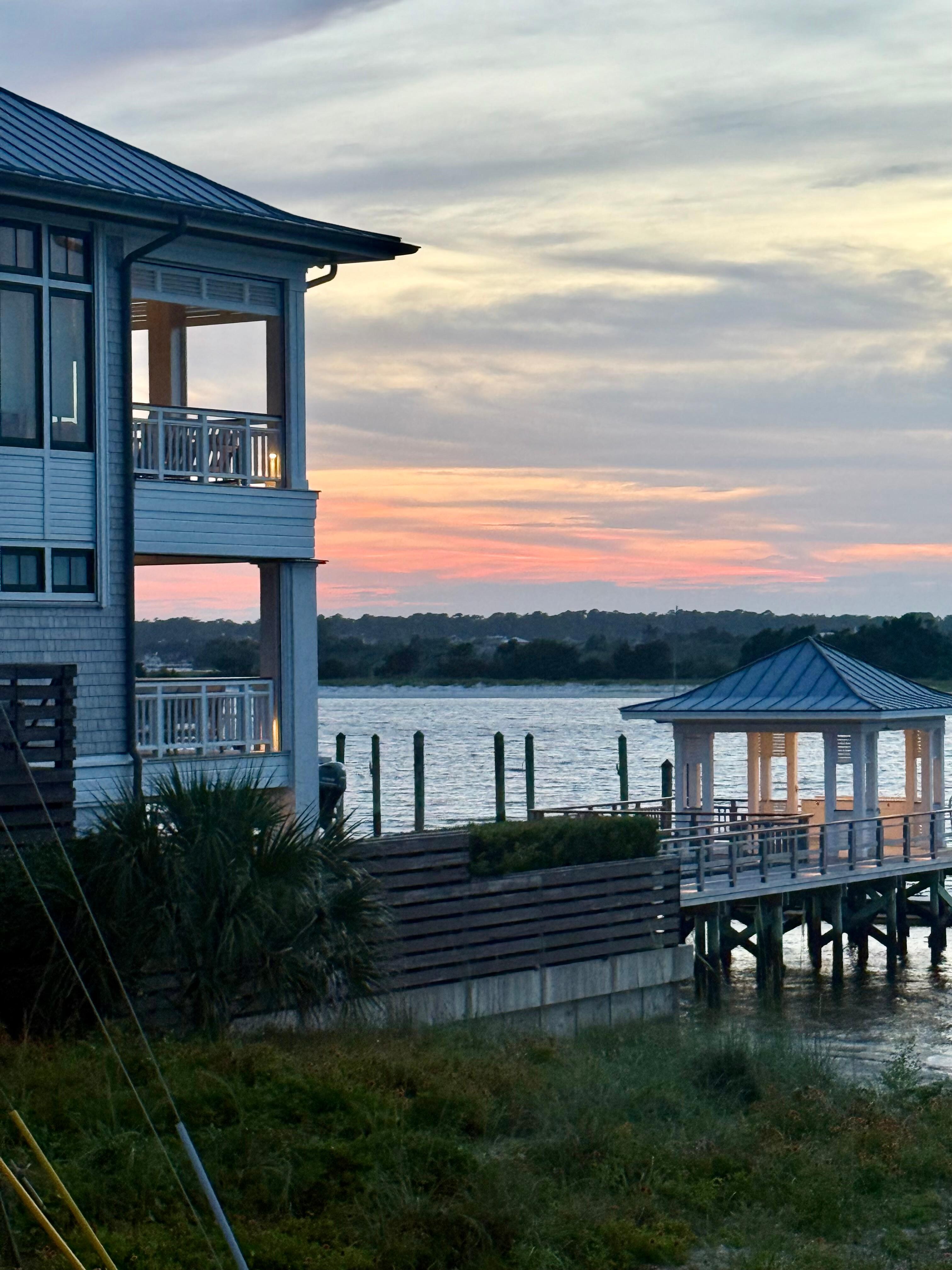 View from the porch, great seating are for dinner and relaxing. 