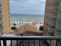 Able to view beach from our balcony