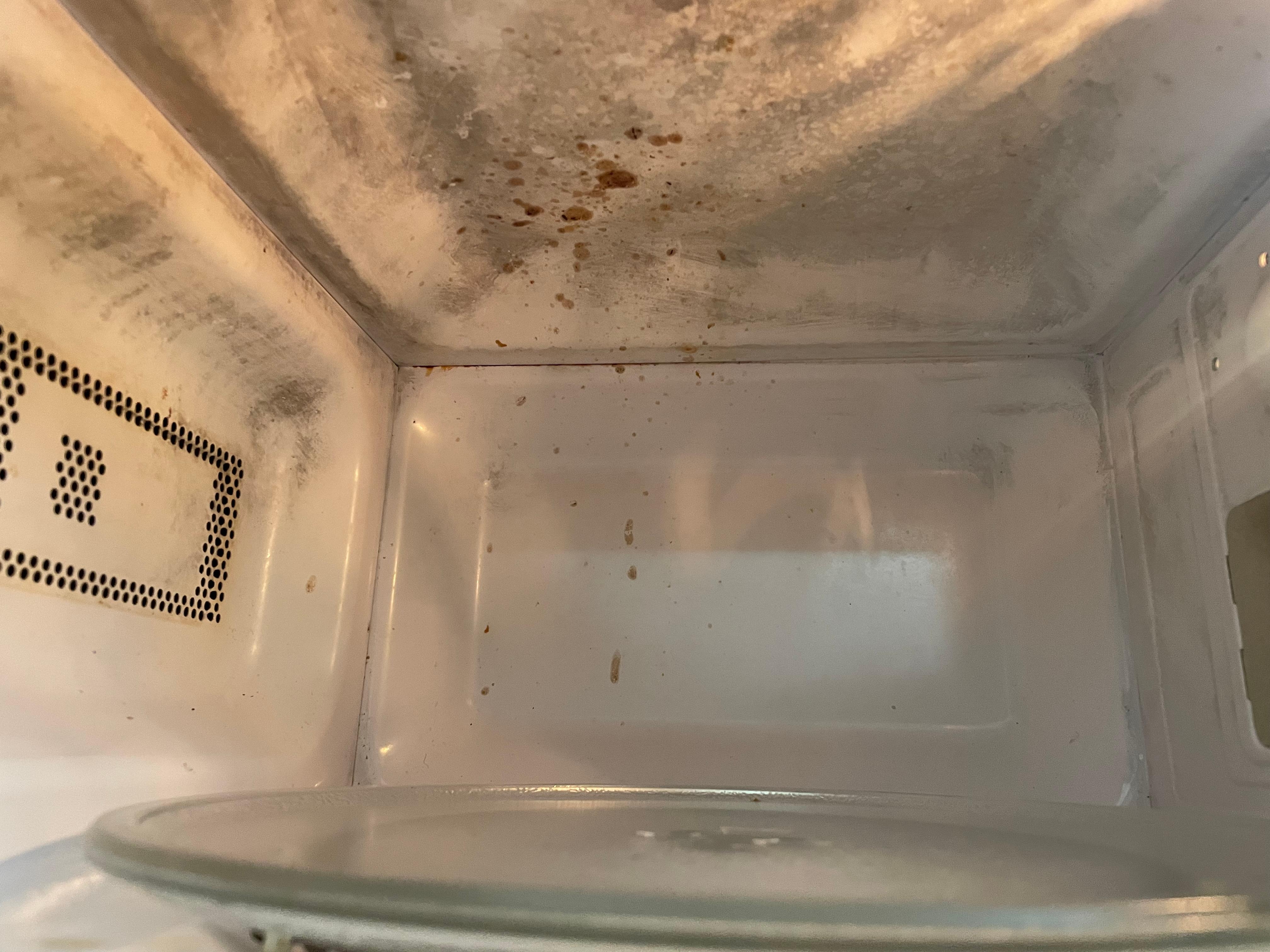 Inside of microwave