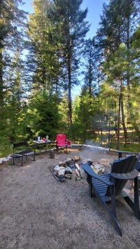 Chilling by the fire