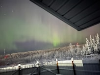 Northern lights from the front of the rental