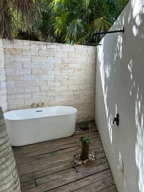 Outdoor shower option