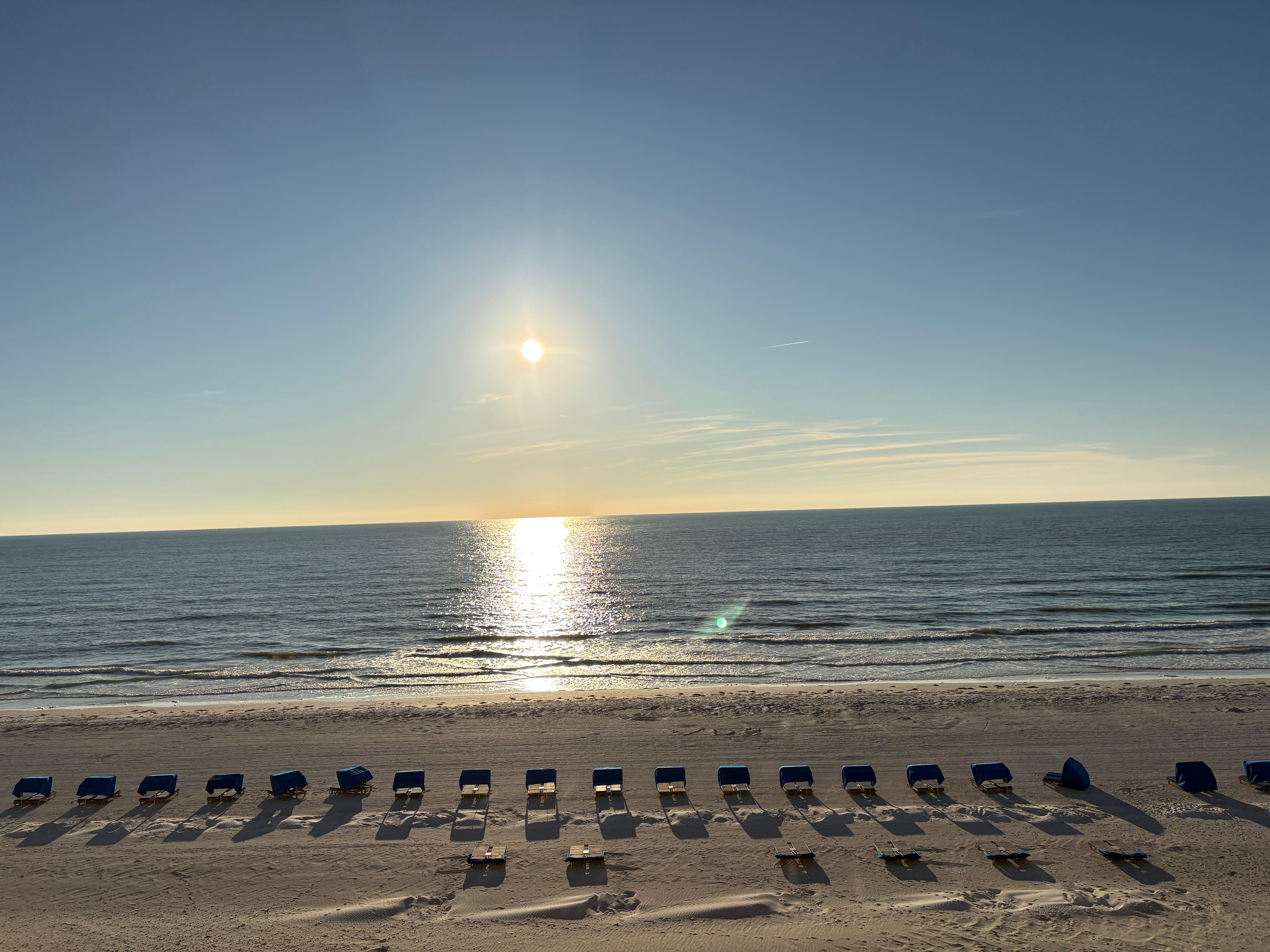 Beautiful sunset picture from the balcony! 