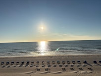 Beautiful sunset picture from the balcony!