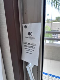 No access to the balcony I paid for