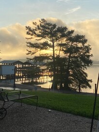 Picture perfect view. Green lights underwater at the pier would be an asset to the evening fishing.