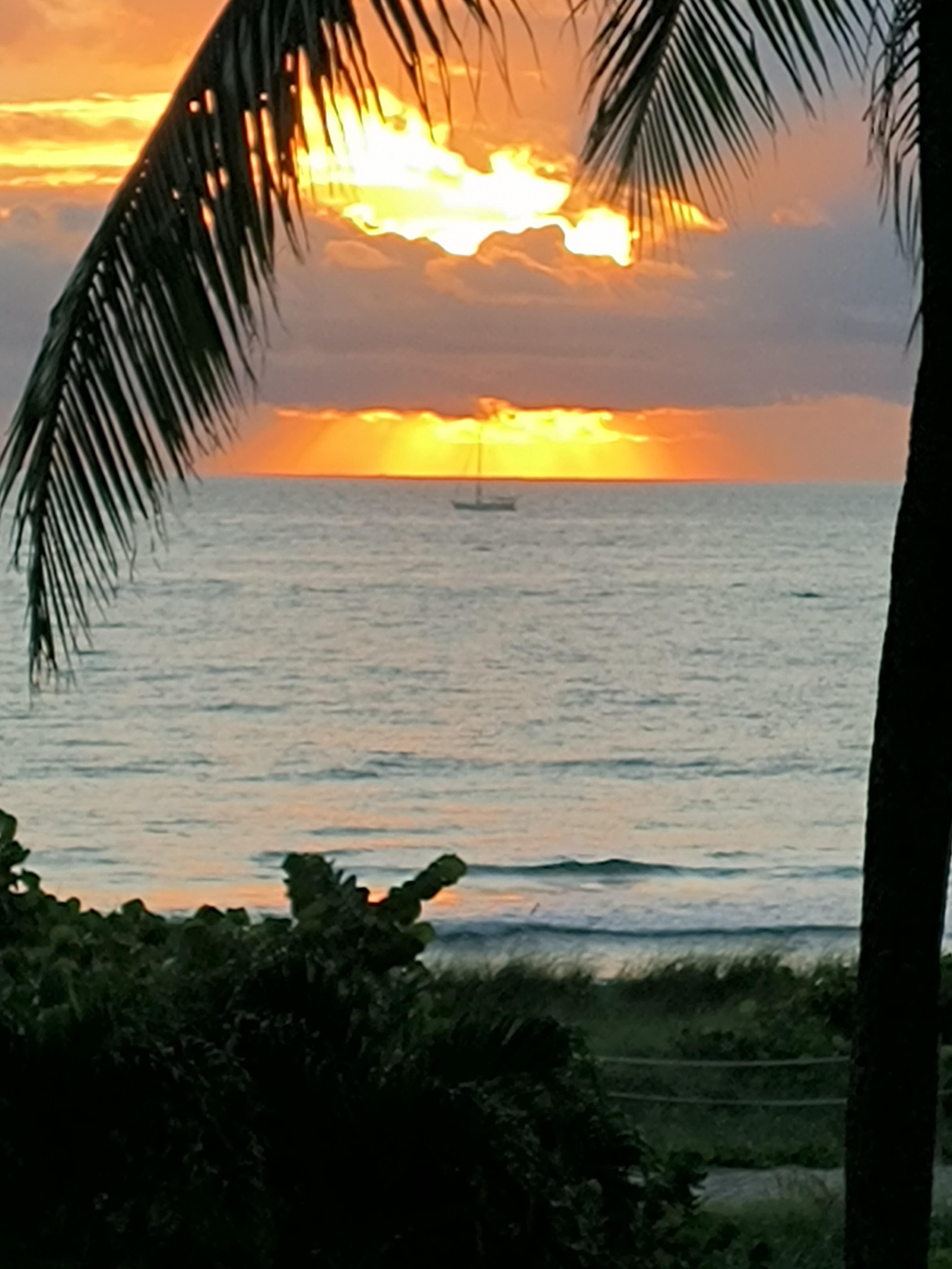 Sunrise from the balcony 