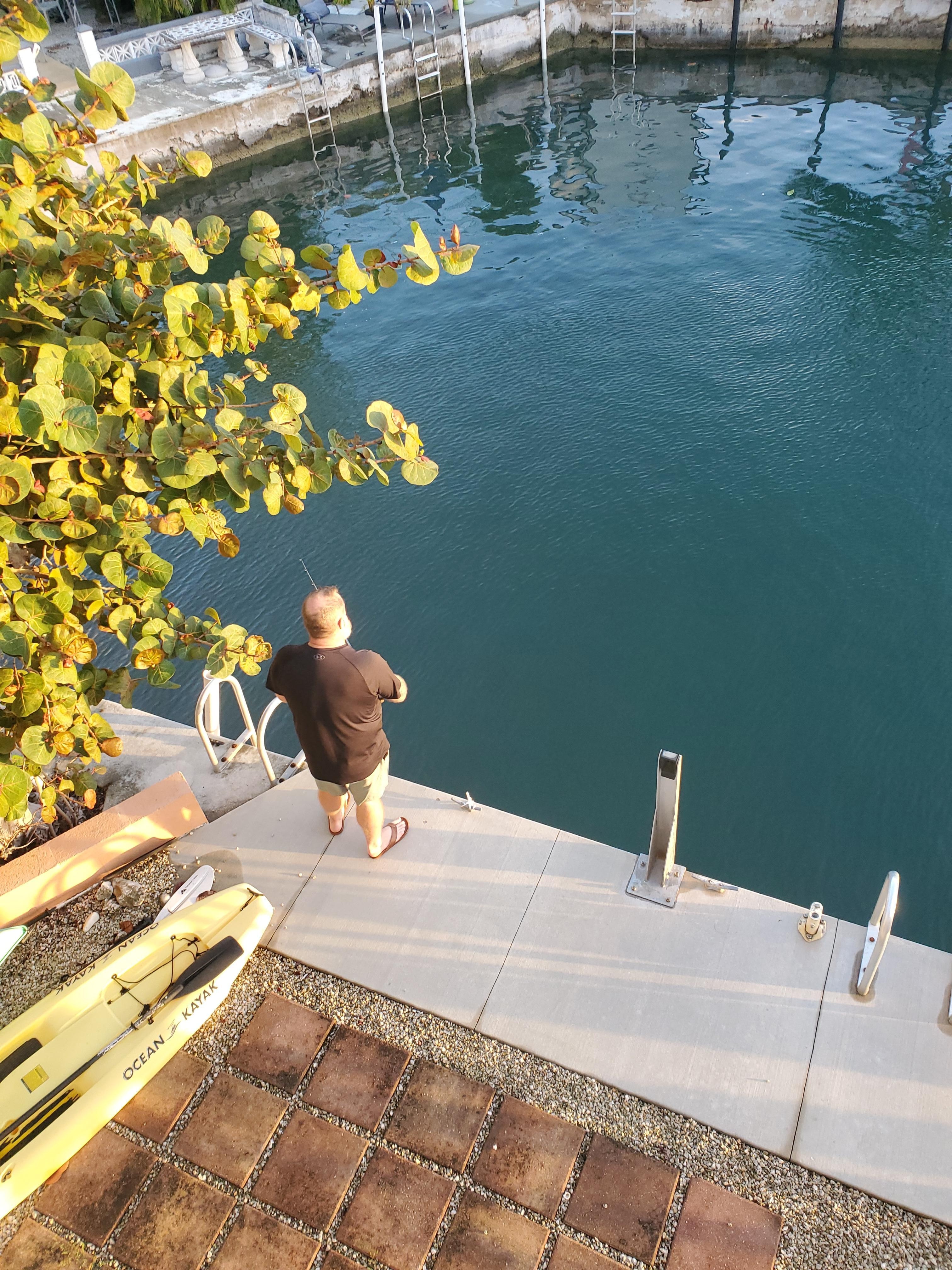 Fishing from our back view!