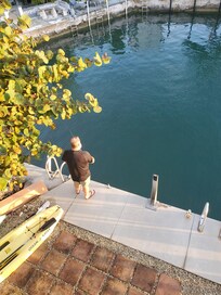 Fishing from our back view!