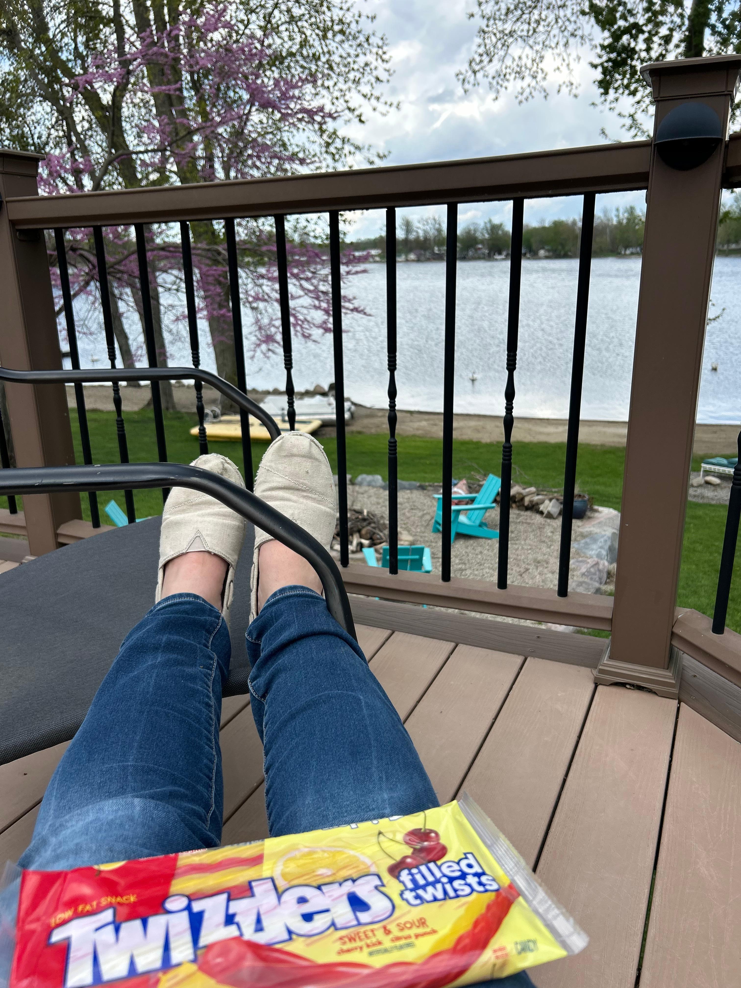 Prepping for my kid’s grad party is easy when the view is this GREAT.