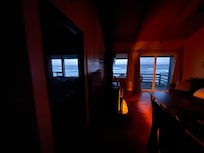 View from living room & bedroom