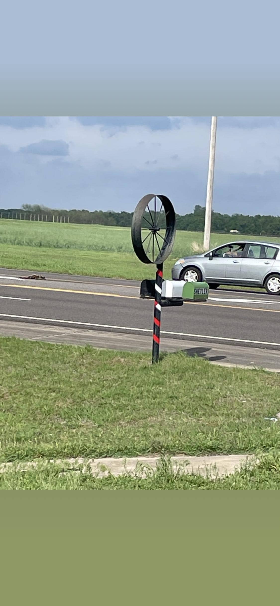 This is the landmark to turn into the place.  