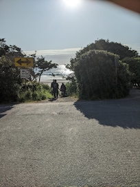 Beach access.