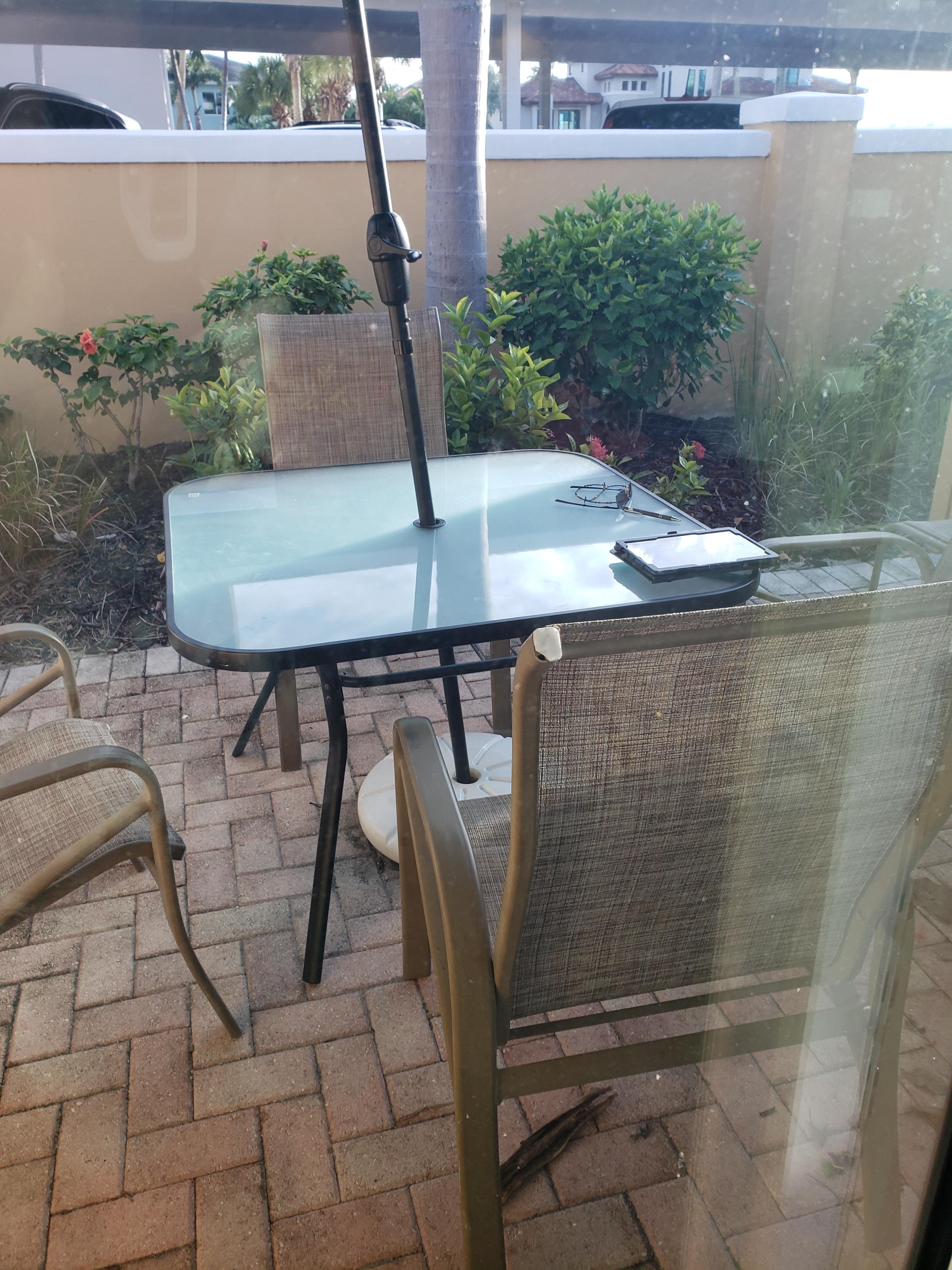 Outdoor patio  was nice