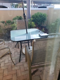 Outdoor patio was nice