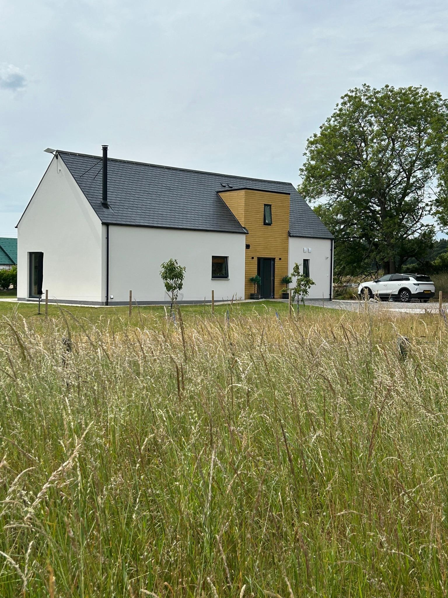 View of the front of the house from the street 