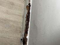 Fußleiste in einer Schlafzimmer