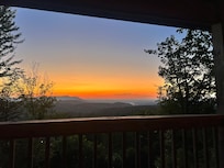 TN sunset from the porch rocking chairs