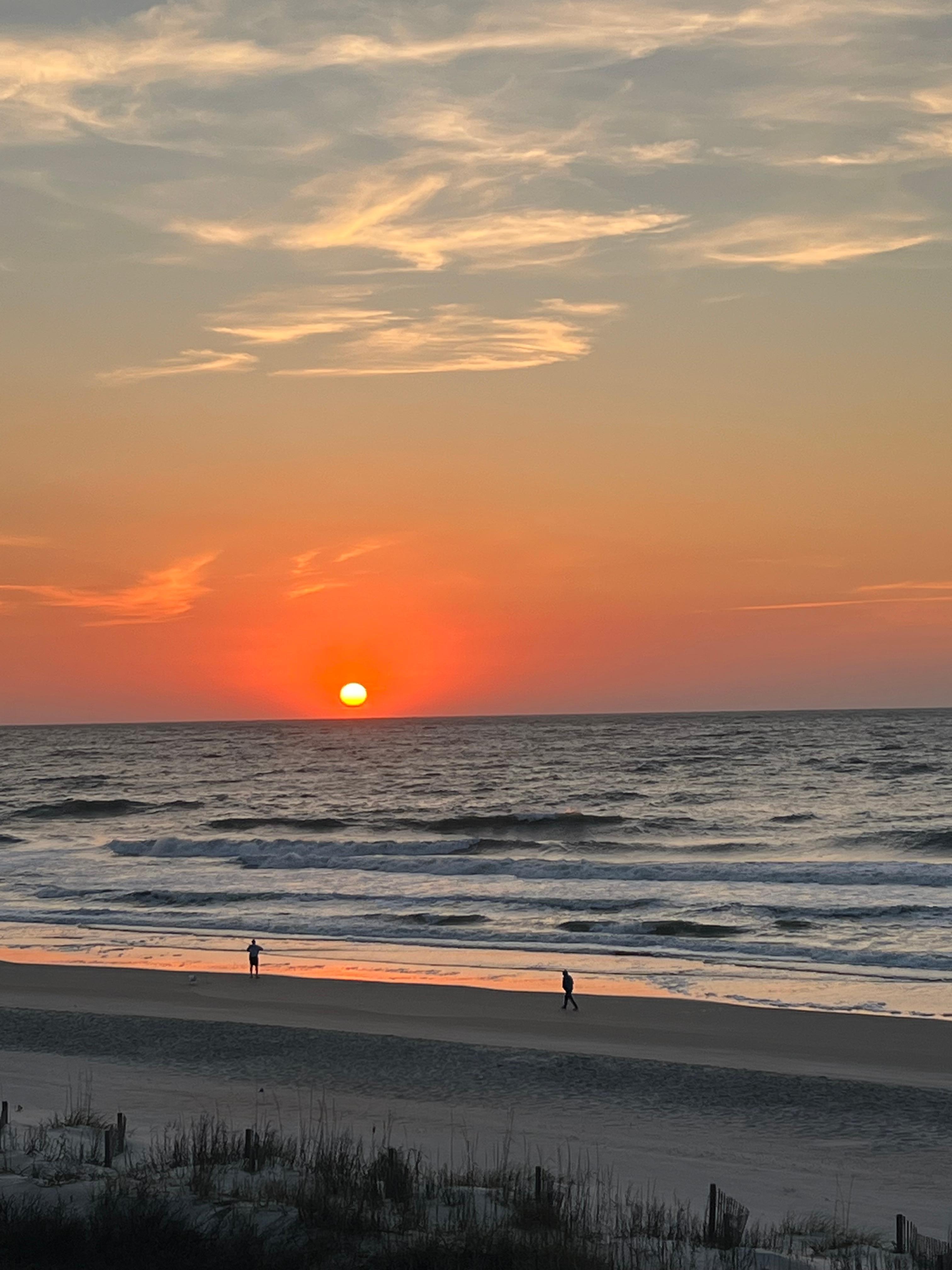 Beautiful sunrise from our balcony