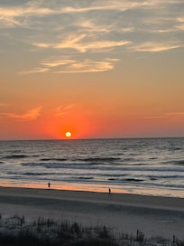 Beautiful sunrise from our balcony
