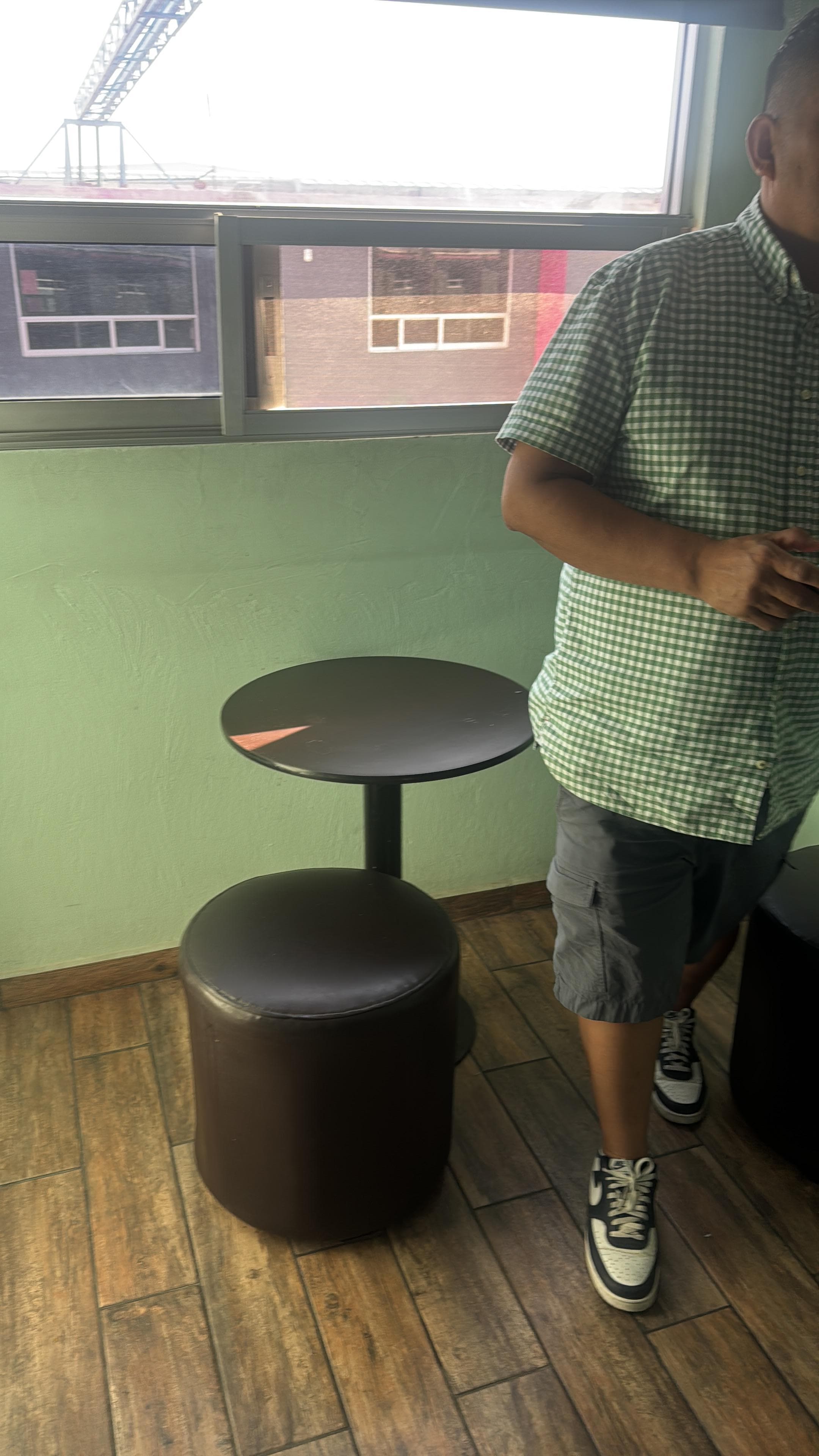 Place to eat or set up laptop