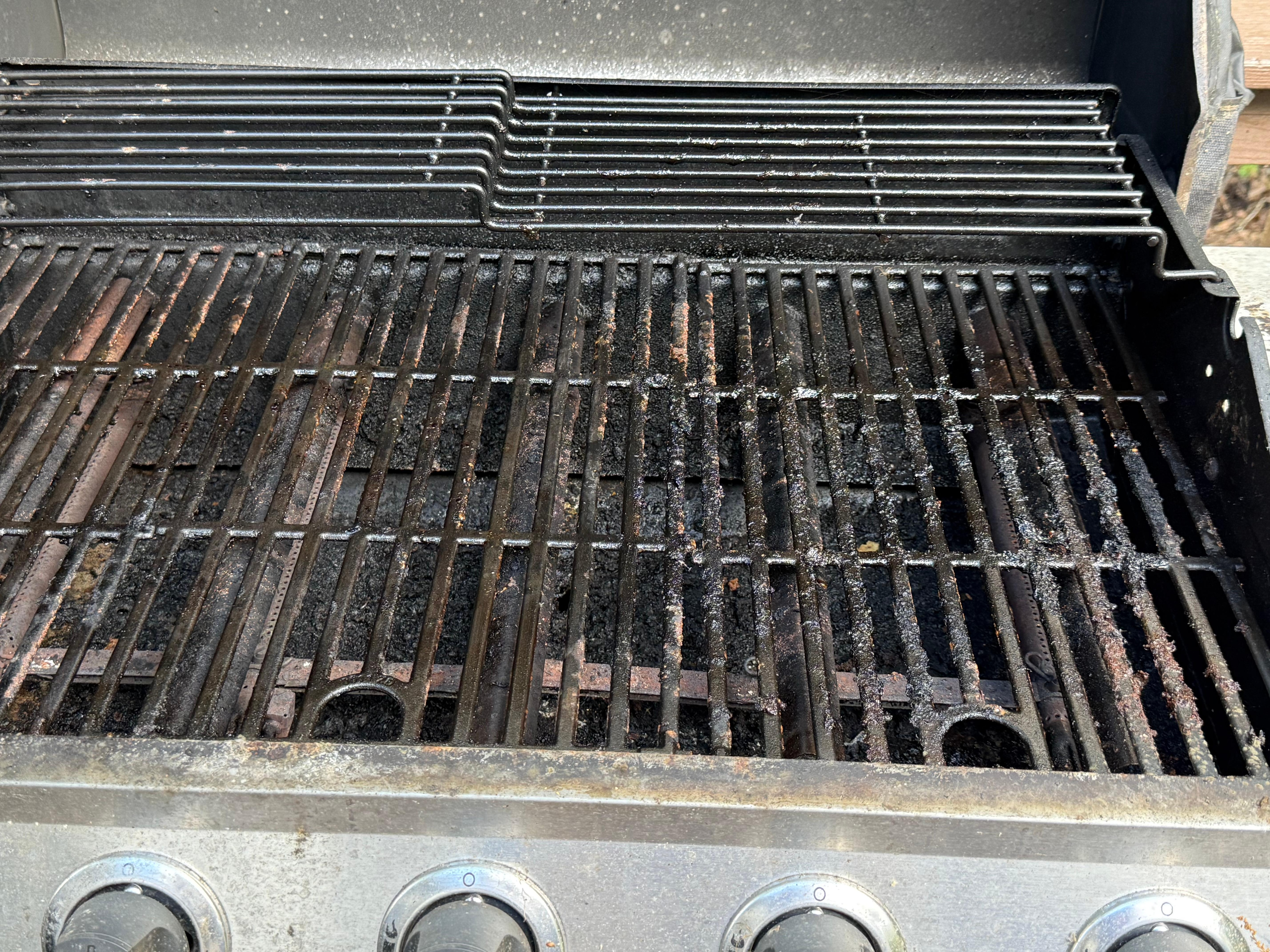 Grill at rental house. 