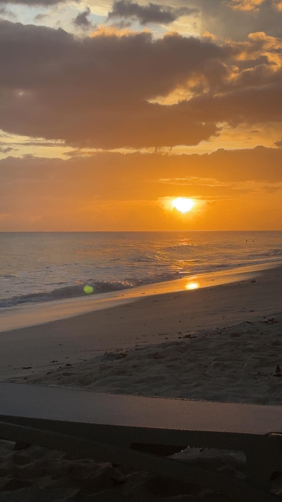 Sunset from the hotel le Roy 