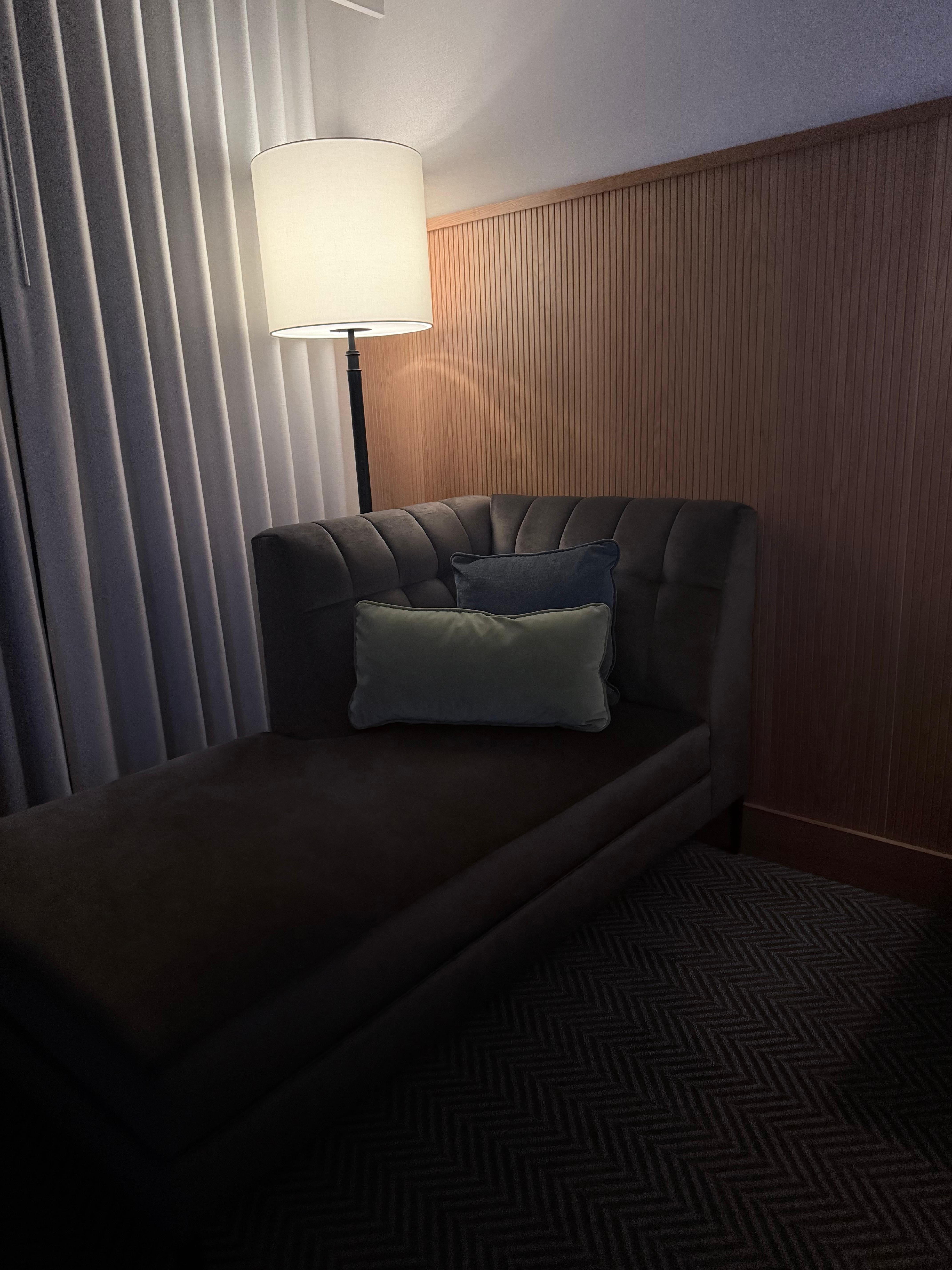 Clean and cozy couch