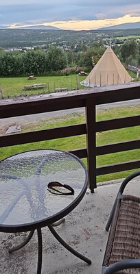 veranda mot vest i 2.etasje