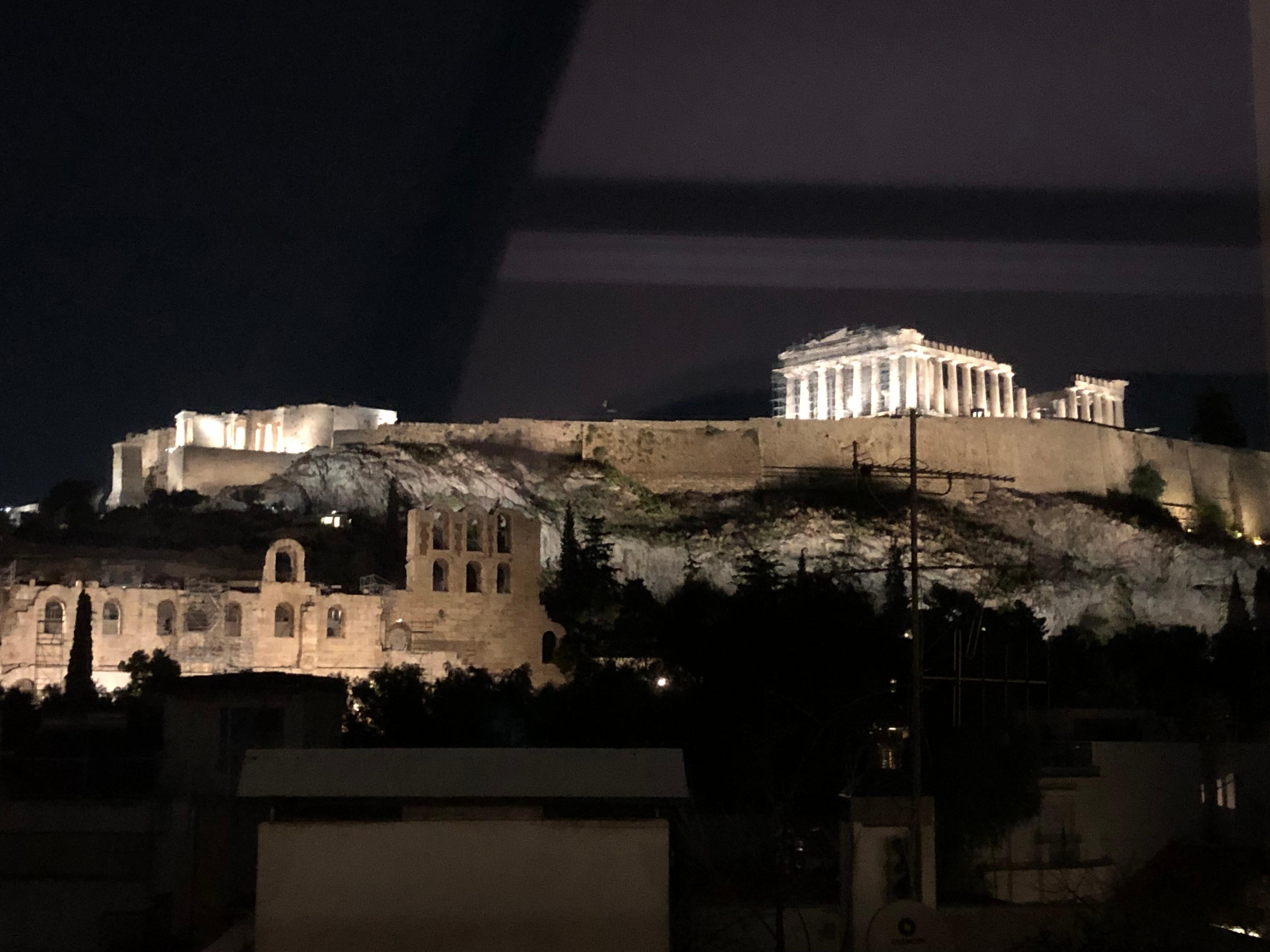 Roof top at night