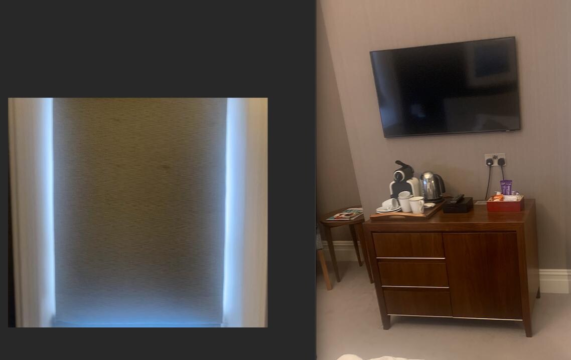Blackout Blind!
Small TV