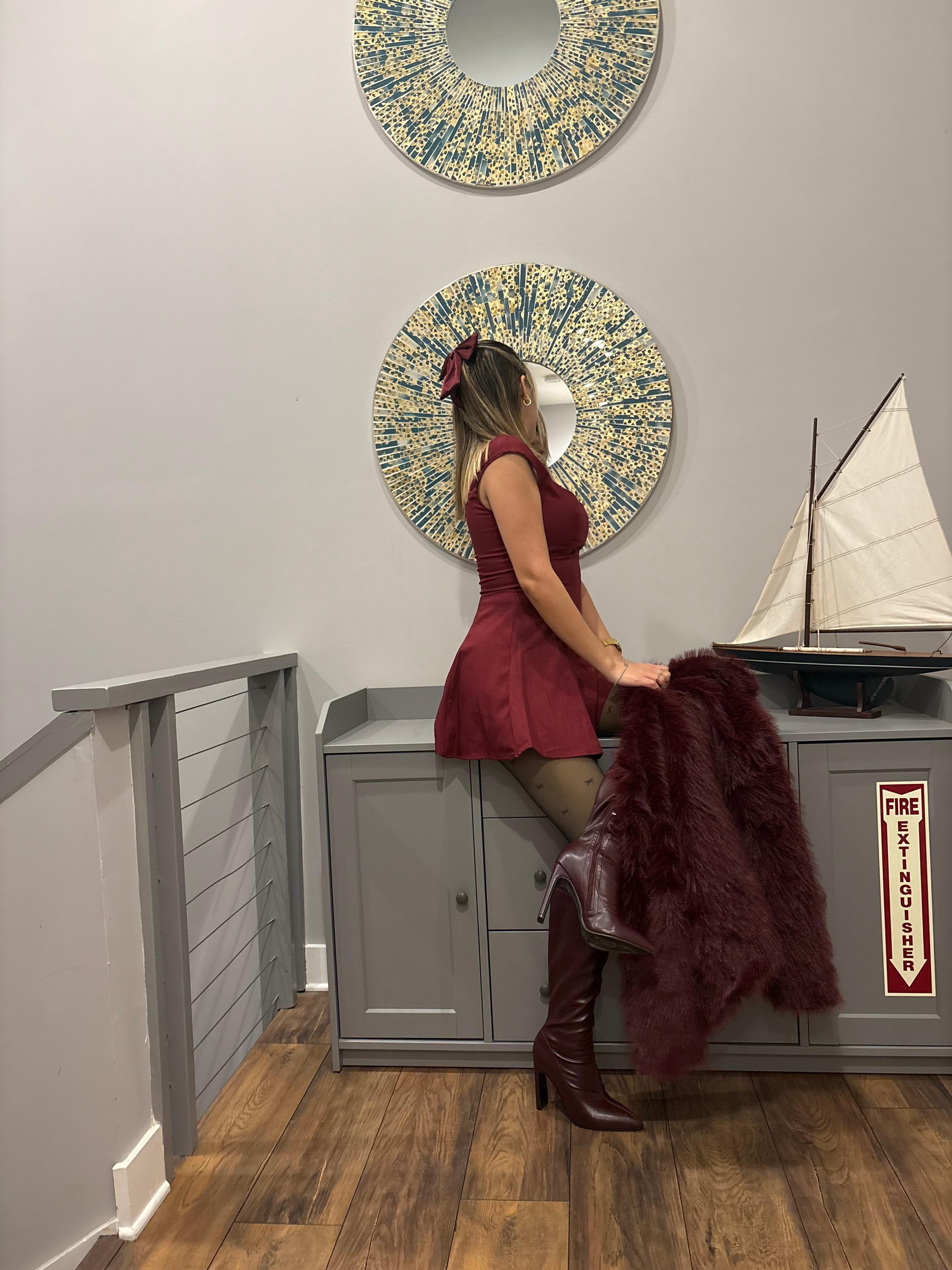 On the second floor of the house 