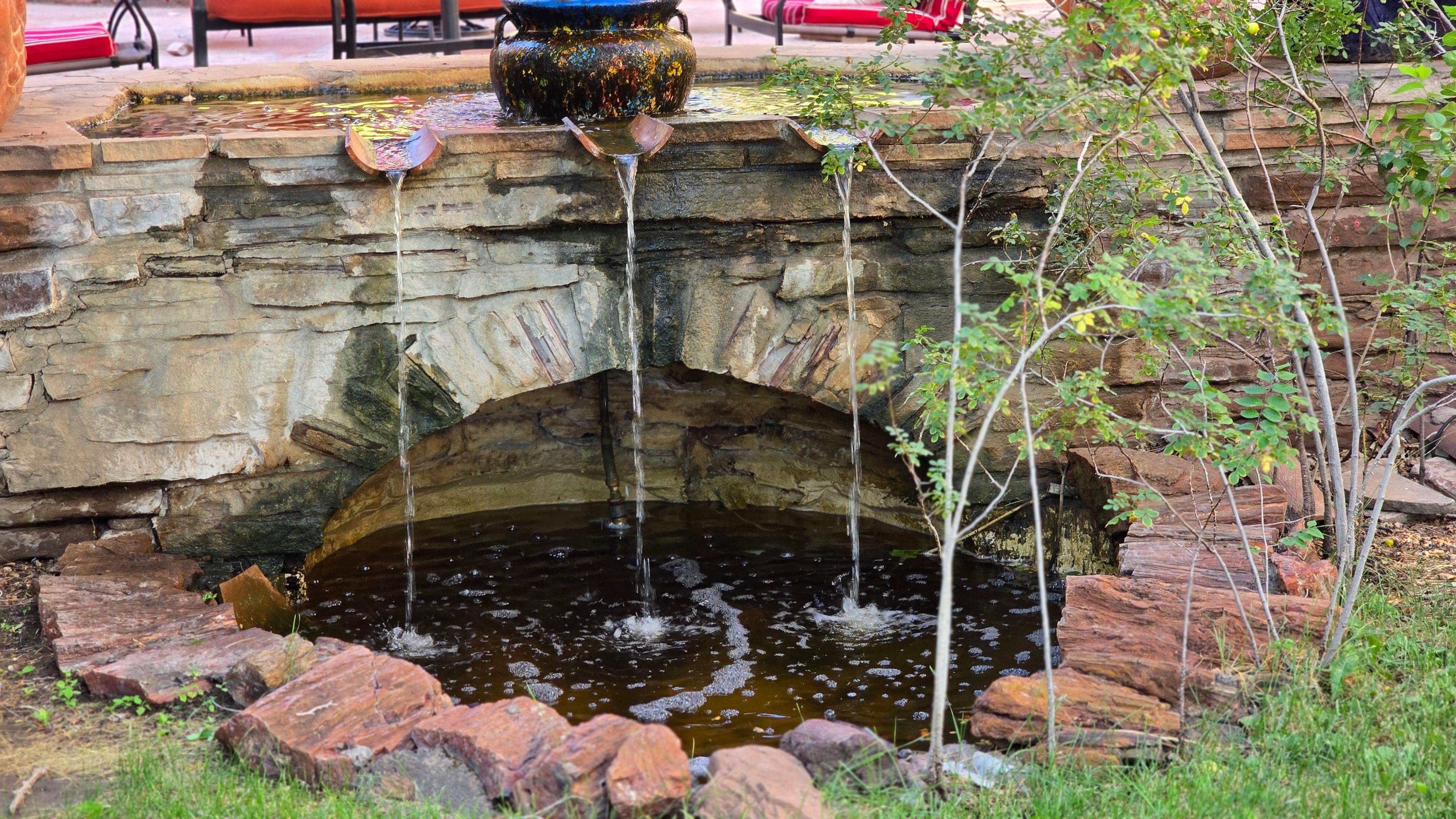 One of several water features