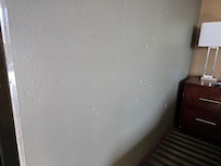 Main area wall chipped paint