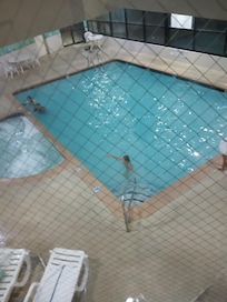 Indoor pool and hot tub