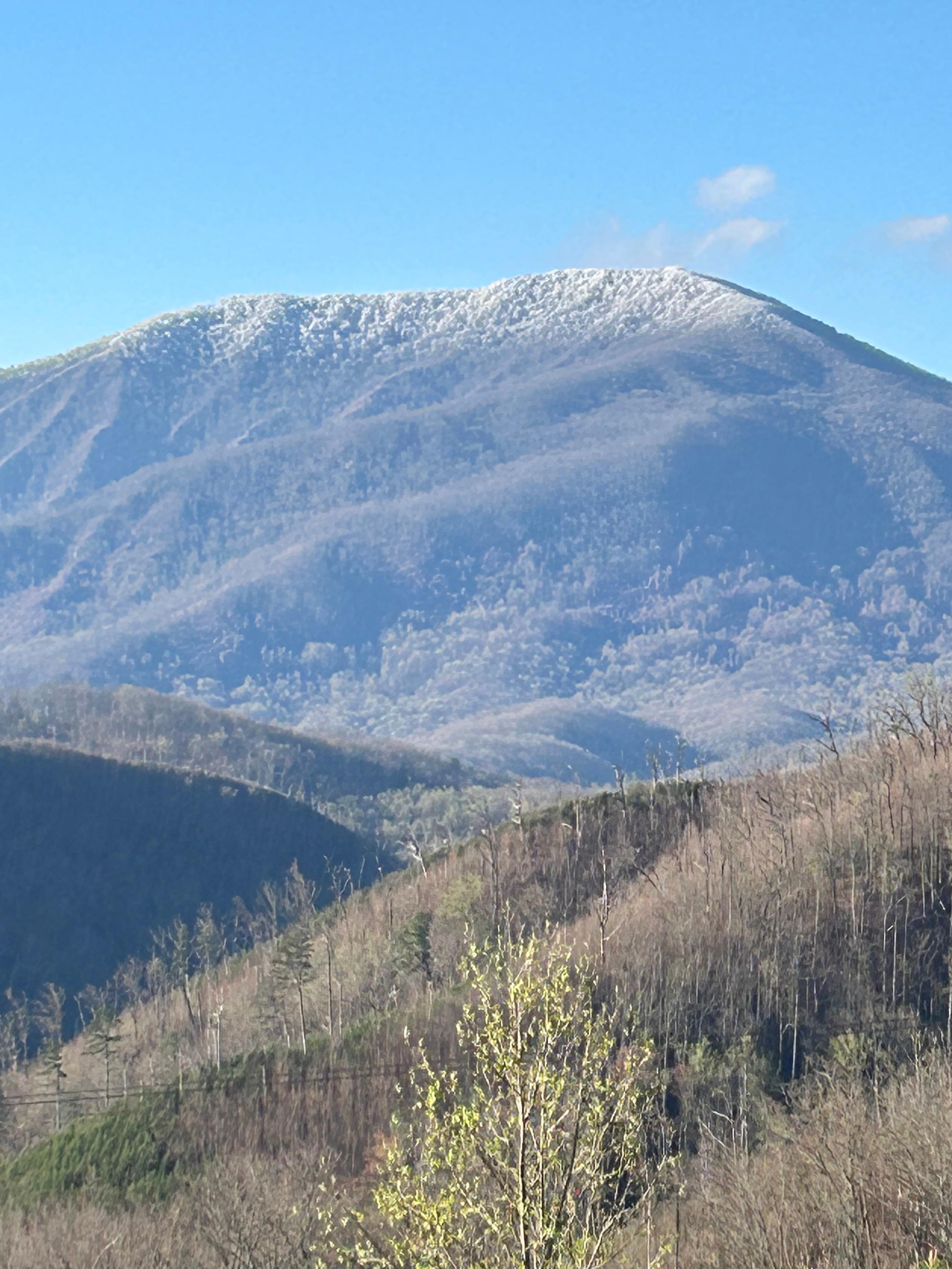 Snow on Mountain Peaks 