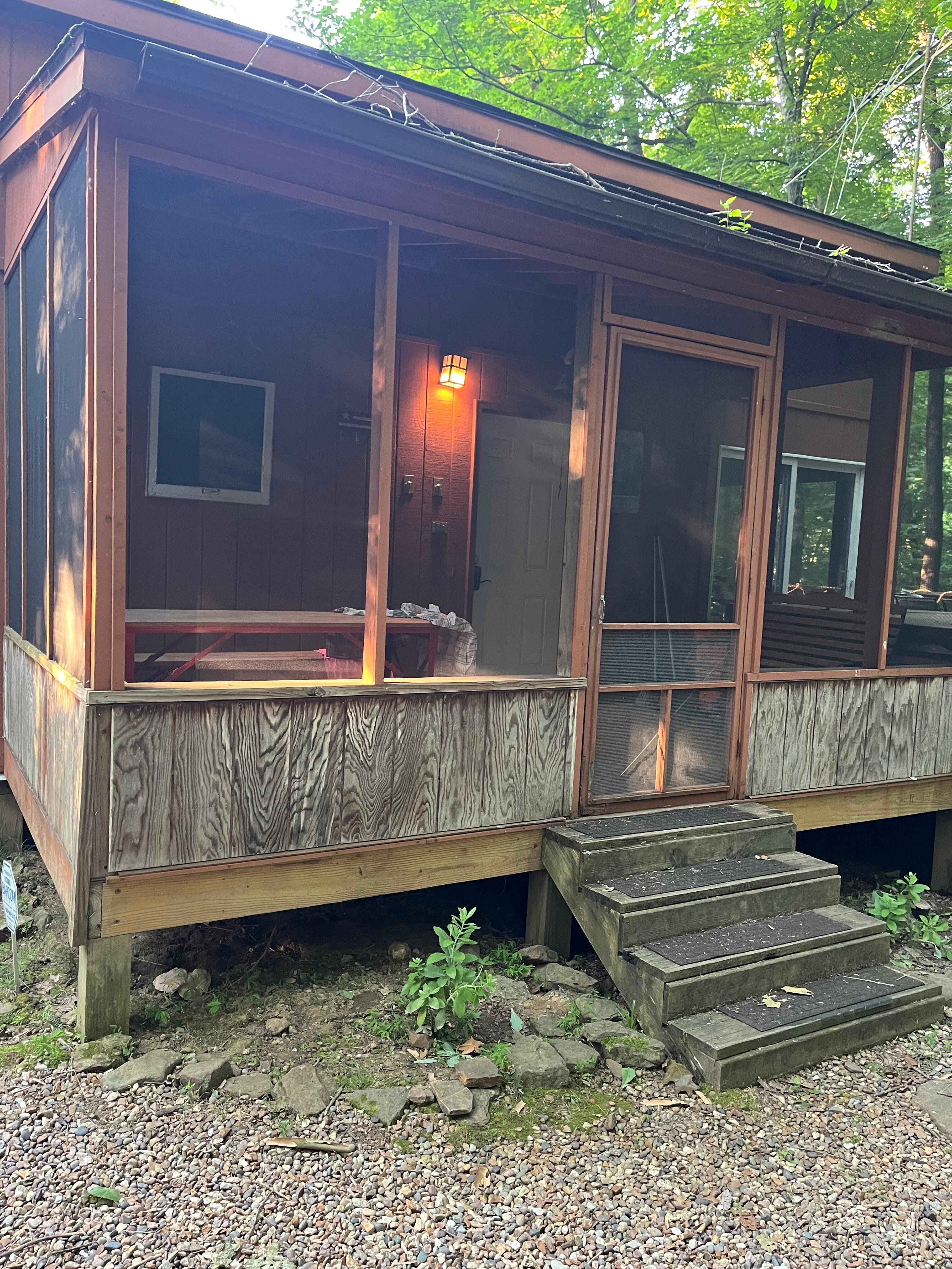 Front of the cabin