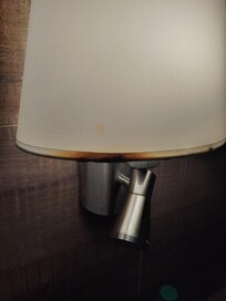 Brandvlek op nachtlamp